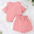thumbnail image 6 of Uccdo Girls Summer Sports Tracksuits, Teenager Little Girls Casual T-shirts Top & Shorts Activewear Set, 2 Pieces, Size 5-14 Years, 6 of 8