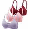 thumbnail image 1 of Pack de 3 sujetadores push up sin aros para mujer, top corto sexy con bustier, sujetador deportivo de entrenamiento con ajuste para yoga diario, fitness, deportes al aire libre, 1 of 5