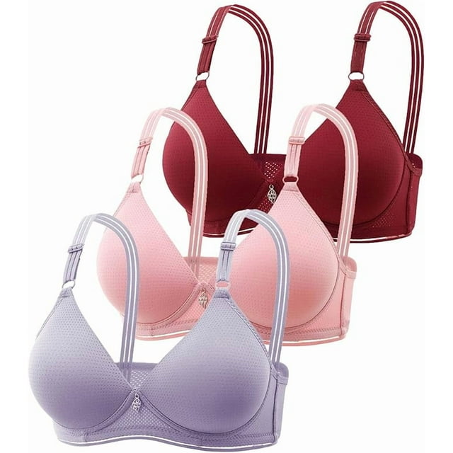 Pack de 3 sujetadores push up sin aros para mujer, top corto sexy con bustier, sujetador deportivo de entrenamiento con ajuste para yoga diario, fitness, deportes al aire libre