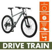 Ozark Trail 29 M.2 Ridge Mountain Bike, Small Frame, Fits Riders 50 - 56, Gray, Adult, Unisex