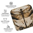 thumbnail image 3 of Honeii Vintage Dragonfly Artwork Print Leather Coaster Set of 4, Ideal for Safeguarding Your Furniture from Drinks Spills and Effortless Cleanup-Square, 3 of 6