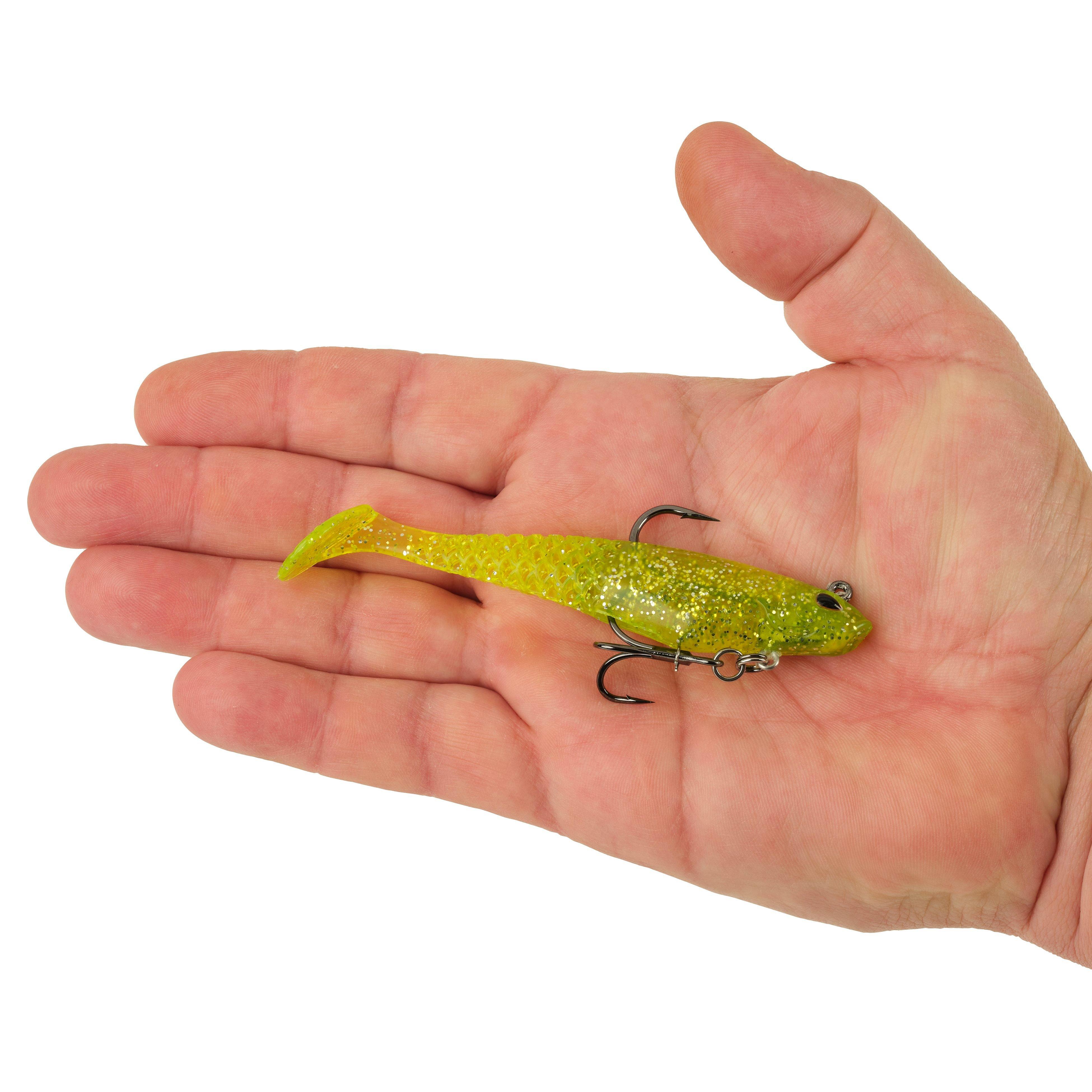 Berkley PowerBait® Saltwater Pre-Rigged Cullshad, 4 in, Chartreuse Flash