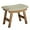 Brown Legs - Beige Stool Surface, variant on Foot Stool Ottoman Foot Rest Under Desk,Small Stool for Living Room, Bedroom and Kitchen (Natural Legs - Green Stool Surface)