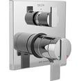 thumbnail image 2 of Delta Faucet Ara 17 Series Dual-Function Shower Handle Valve Trim Kit with 3-Setting Integrated Diverter, Chrome T27867 (Valve Not Included), 2 of 5