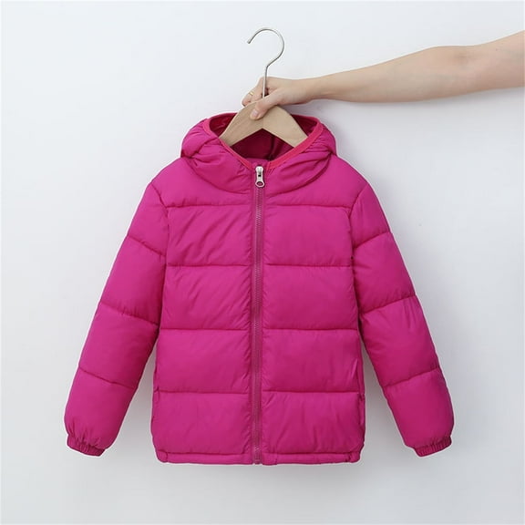 Kids Toddler Boy Winter Coat,Boys Puffer Jacket with Pocket Zipper Hooded Coat Warm Windproof Child Down Jacket Boys Coats Size 4-5 Years