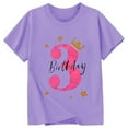 thumbnail image 3 of Tiijoy Toddler Girls 3Rd Birthday T Shirt Short Sleeve Round Neck T-Shirt, Sizes 4-5T, 3 of 3