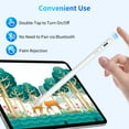 thumbnail image 4 of Metapen iPad Pencil for iPad 6th-11th, Quick Button & Bluetooth, 2X Fast Charge Stylus Pen for 2018-2026 Apple iPad a16/11/10/9/8/7/6th Gen, Pro 12.9/11/13-inch M4, Air3/4/5/M2/M3, Mini 5/6th, 4 of 9