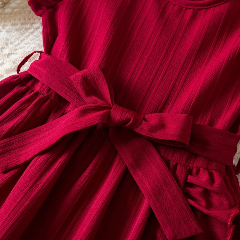 marks and spencer childrens bridesmaid dresses Marks And Spencer Girls Pink Velvet Short Sleeve A-Line Dress Size 5 Years