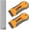 Orange, variant on 2 Pack Retractable Green Razor Blade Scraper with 40 Extra Replacement Blades