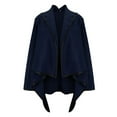 thumbnail image 4 of Lindreshi Shackets for Women with Pockets Fashion Woman Long Sleeve T-Shirt Open Front Loose Outerwear Button Solid Blouse Coat Tops, 4 of 4