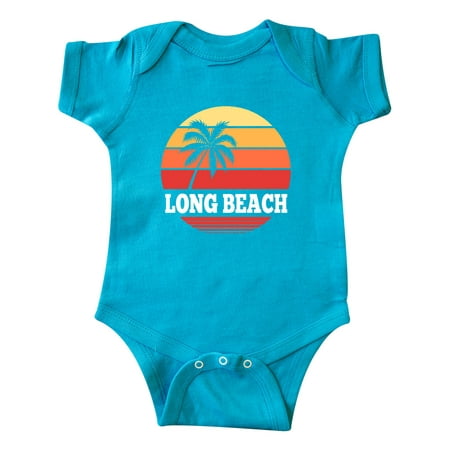 

Inktastic Long Beach California Retro Sunset Gift Baby Boy or Baby Girl Bodysuit