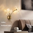 thumbnail image 4 of Applique Murale Dorée Fleur Lampe Murale Chambre Vestibule Intérieur Lumière Murale Design Fendu en Forme de Fleur Lampe Murale, 4 of 18