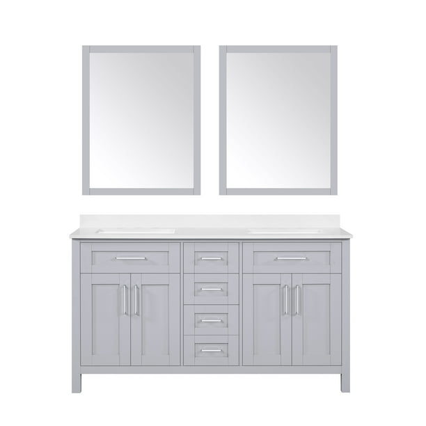 Ove Decors Tahoe 60 In 2 Mirror Double Sink Bathroom Vanity Dove Gray Com Ove Decors Tahoe 60 In 2 Mirror Double, Ove Decors Tahoe 60 Midnight Blue Vanity