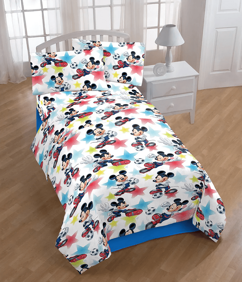 Mickey Mouse Twin Bed Sheet Set 3 Piece Set by Disney