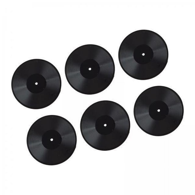 5x 6 Piezas de Simulación a Escala 1/6, Modelo de Registros en Miniatura, Accesorios para Muñecas, Decoración, Mini Discos de Vinilo para Decoración D 5 piezas