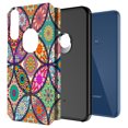 thumbnail image 2 of Moto E 2020 Case, KAESAR Slim Hybrid Dual Layer Shockproof Hard Cover Graphic Fashion Cute Colorful Silicone Skin Cover Armor Case for Motorola E 2020 (Colorful Mandala), 2 of 5