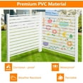 "Outdoor Vinyl Privacy Screen for Patio, Deck, Backyard Use, Fence