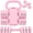 Pink, variant on 2-in-1 Adjustable Dumbbell Set, 4-Level Weight Dumbbell Set for Women and Men, Each piece weighs 2.2/3.3/4.4/5.5lb and comes in a kettlebell form, ideal for home gym workouts and training