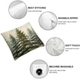 thumbnail image 4 of AWERP Pine Tree Winter Snow Green Forest 2-Piece Short Plush Pillowcase Set for Car Couch Bedroom White, 4 of 6
