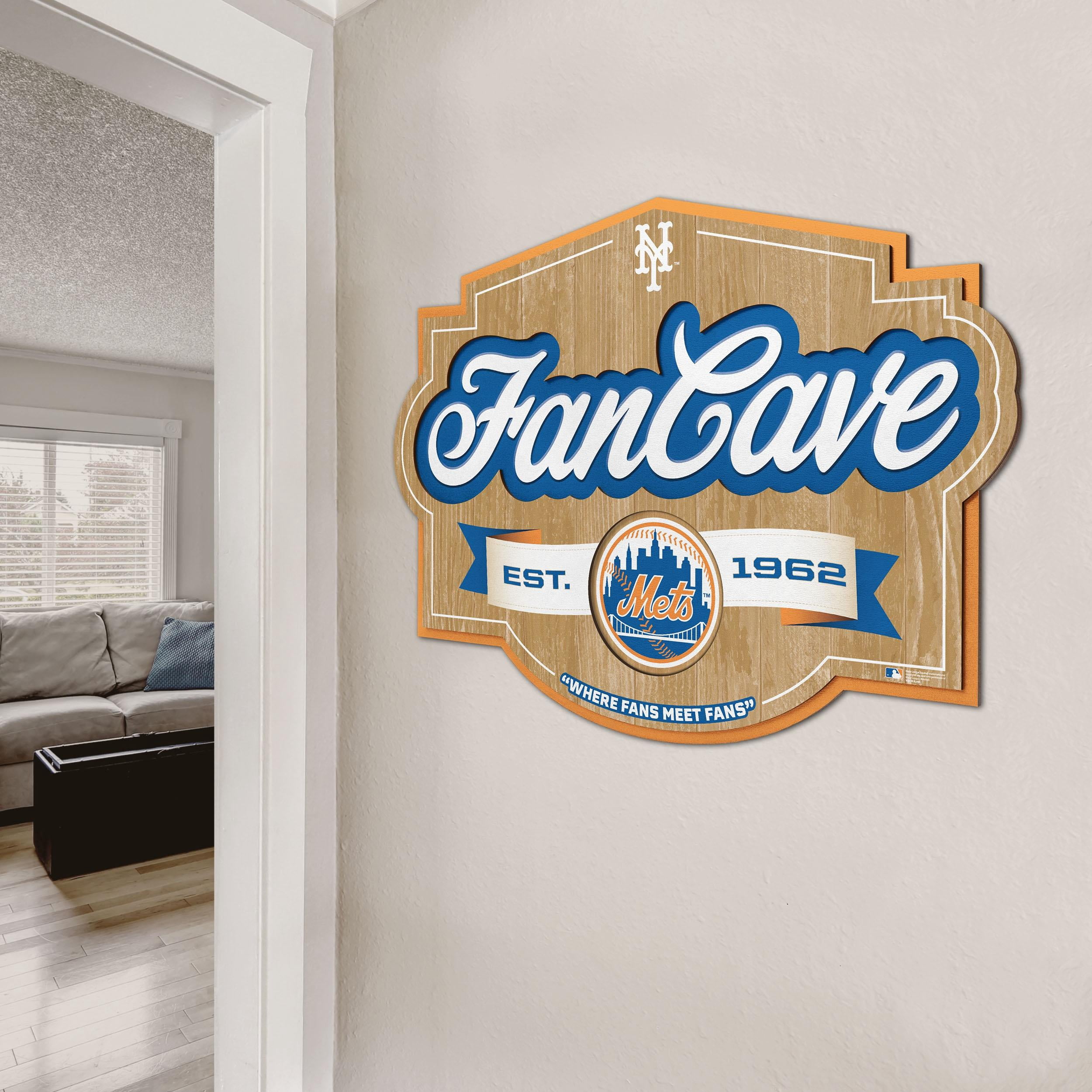 YouTheFan MLB New York Mets Fan Cave Sign