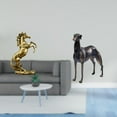 thumbnail image 2 of Estatua de caballo, estatua de perro de resina, escultura coleccionable, figura de animal hecha a mano, material de resina adecuado para decoración de, 2 of 8