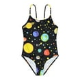 thumbnail image 3 of 4-8T Little Girls Swimsuit Printed One-Piece Adjustable Swimwear Kids Bathing Suit with UPF 50+ Sun Protection, 3 of 5