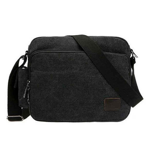 Bolsa Satchel de hombro perfecl para Hombres Viaje Senderismo color Negro gris