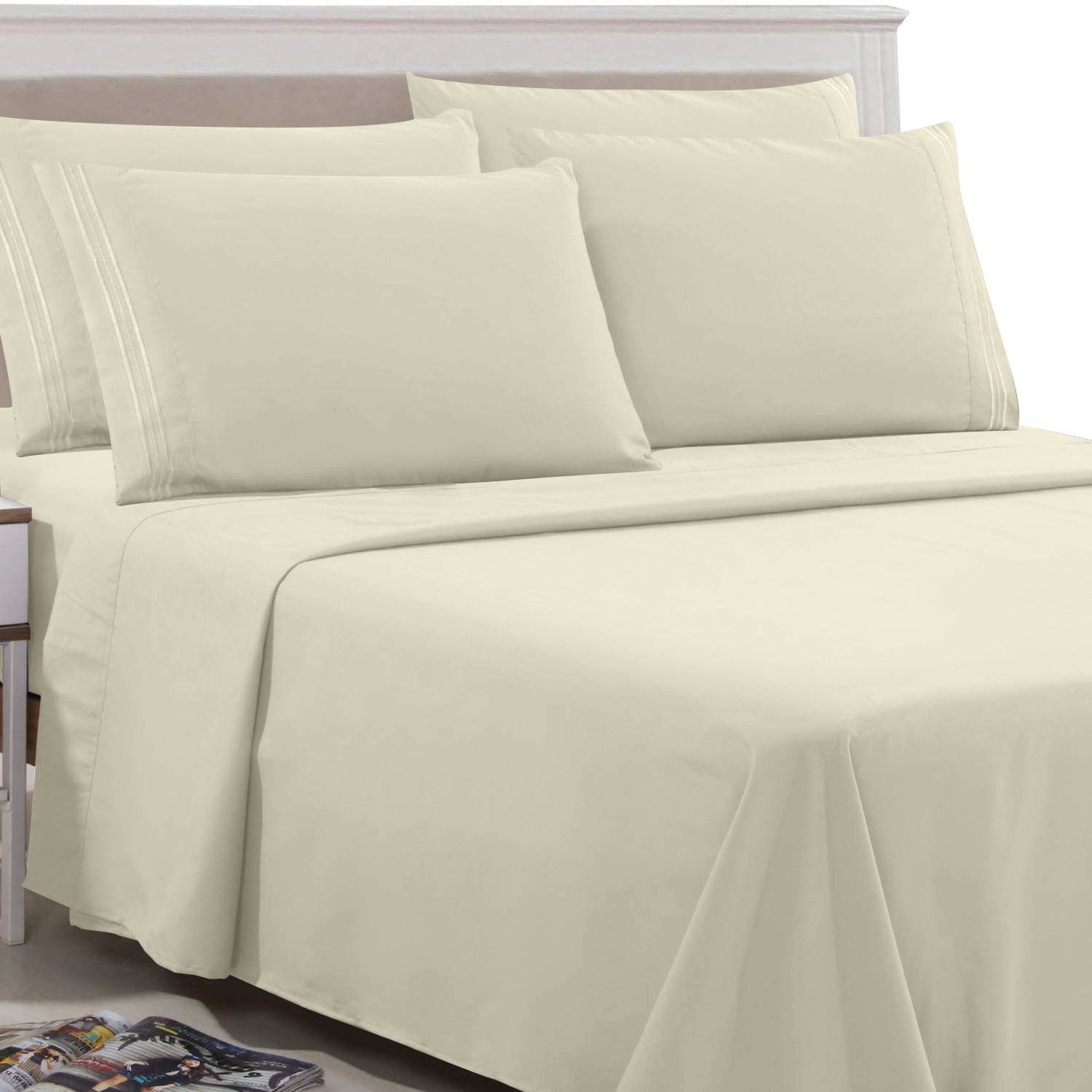 Details about   SATIN FITTED SHEET ELEGANT SOFT SILKY BED SOLID WRINKLE FREE DEEP POCKET NEW