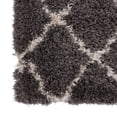 thumbnail image 7 of Nourison Ultra Plush Shag Trellis Charcoal/Beige 2'2" x 3'9" Area Rug, (2x4), 7 of 7