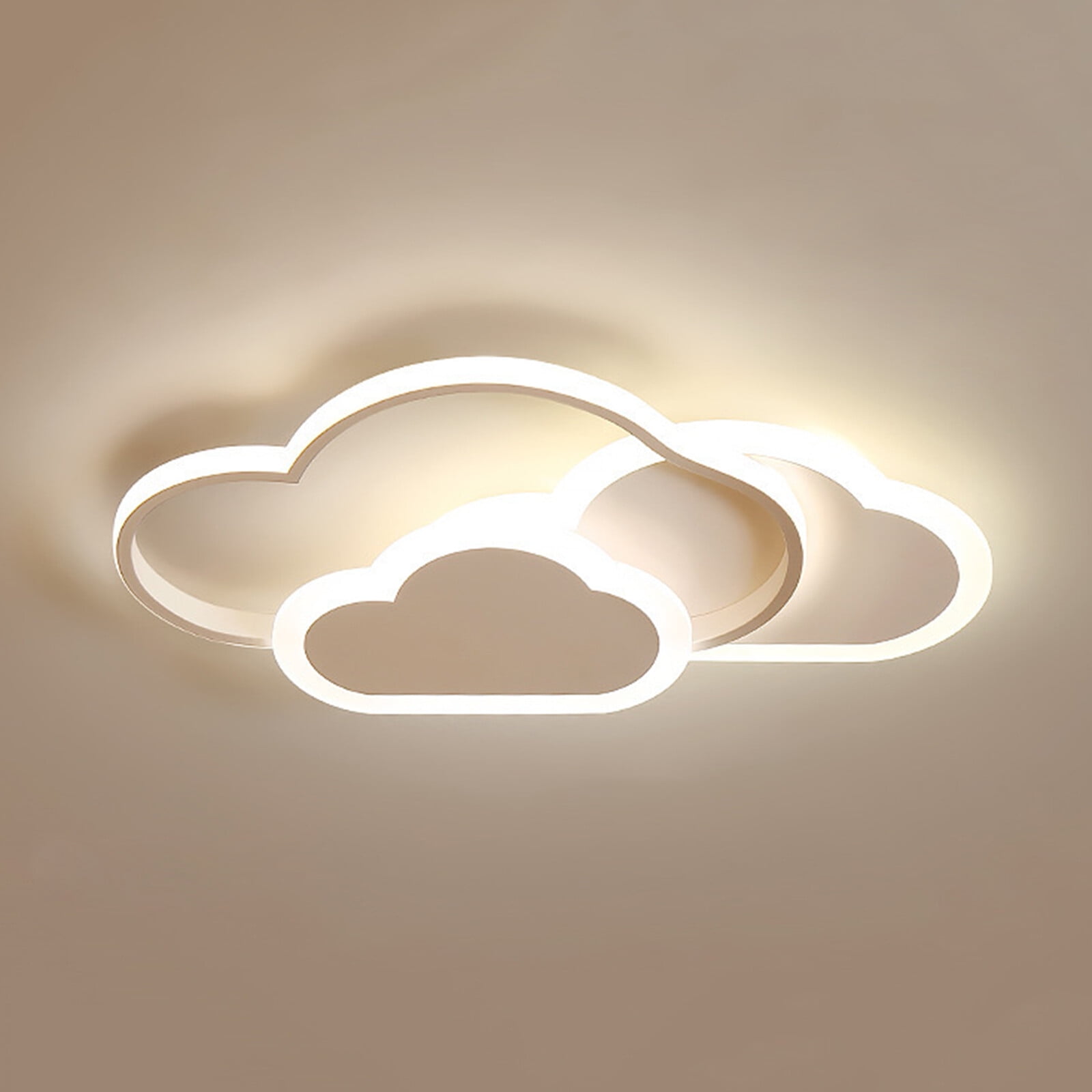 Dimmable LED Ceiling Light, 22" Modern Cloud Flush Mount Acrylic Ceiling Lamp, Ceiling Lighting Fixture