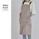 thumbnail image 5 of Delantal de lona impermeable para restaurante de café, ropa de trabajo, peto de algodón, uniforme de cocina, 5 of 5