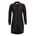 thumbnail image 2 of Women's Black Syracuse Orange Oversized Cuddle Tri-Blend Cardigan, 2 of 3