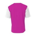 thumbnail image 2 of A4 Legend Soccer Jersey For Men in Fuschia White | N3016, 2 of 5