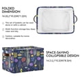 thumbnail image 2 of Yayeee Canvas Storage Basket with Handles for Shelves Fabric Bins Closet Organizer, Vibrant Ocean Pattern, 2 of 8