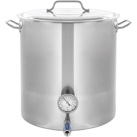 

CONCORD Stainless Steel Home Brew Kettle Stock Pot (Weldless Fittings) (30 QT/ 7.5 Gal)