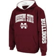 thumbnail image 2 of Youth Colosseum Maroon Mississippi State Bulldogs 2-Hit Team Pullover Hoodie, 2 of 4