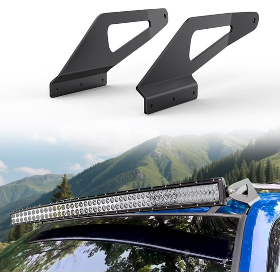 Nilight 50 inch LED Light Bar Bracket Mounting Upper Windshield Roof Cab Brackets Compatible with Jeep Grand Cherokee ZJ 1993 1994 1995 1996 1997 1998