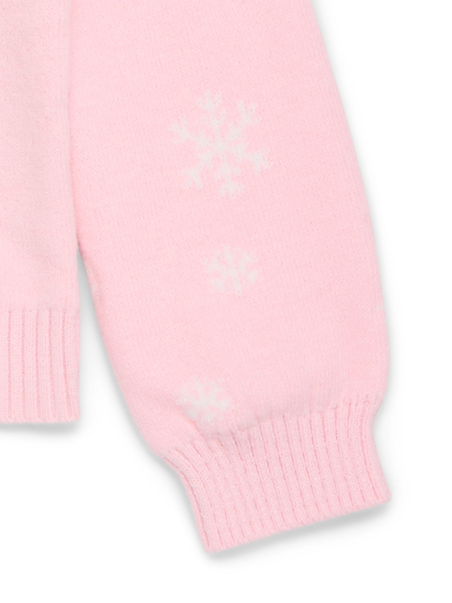 Holiday Time Girls 3D Christmas Tree Sweater with Long Sleeves, Sizes 4-18 & Plus