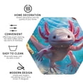 thumbnail image 3 of Pofeuu Cute Underwater Axolotl Print Coasters for Drinks, 4Pack PU Leather Coasters, Bar Drink Coasters for Tabletop Protection, Furniture from Damage-Hexagon, 3 of 6