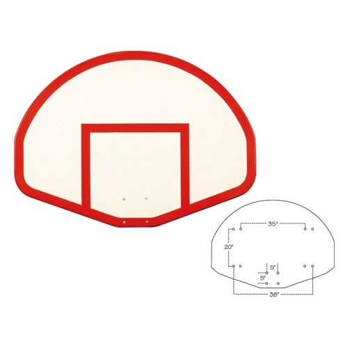 First Team Fiberglass Basketball Backboard 39'' x 54'' FT275