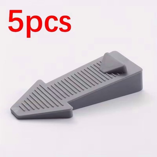 Topes de puerta de 5 piezas: diseño de cuña duradero for uso en el piso, topes de puerta apilables for el hogar y la oficina