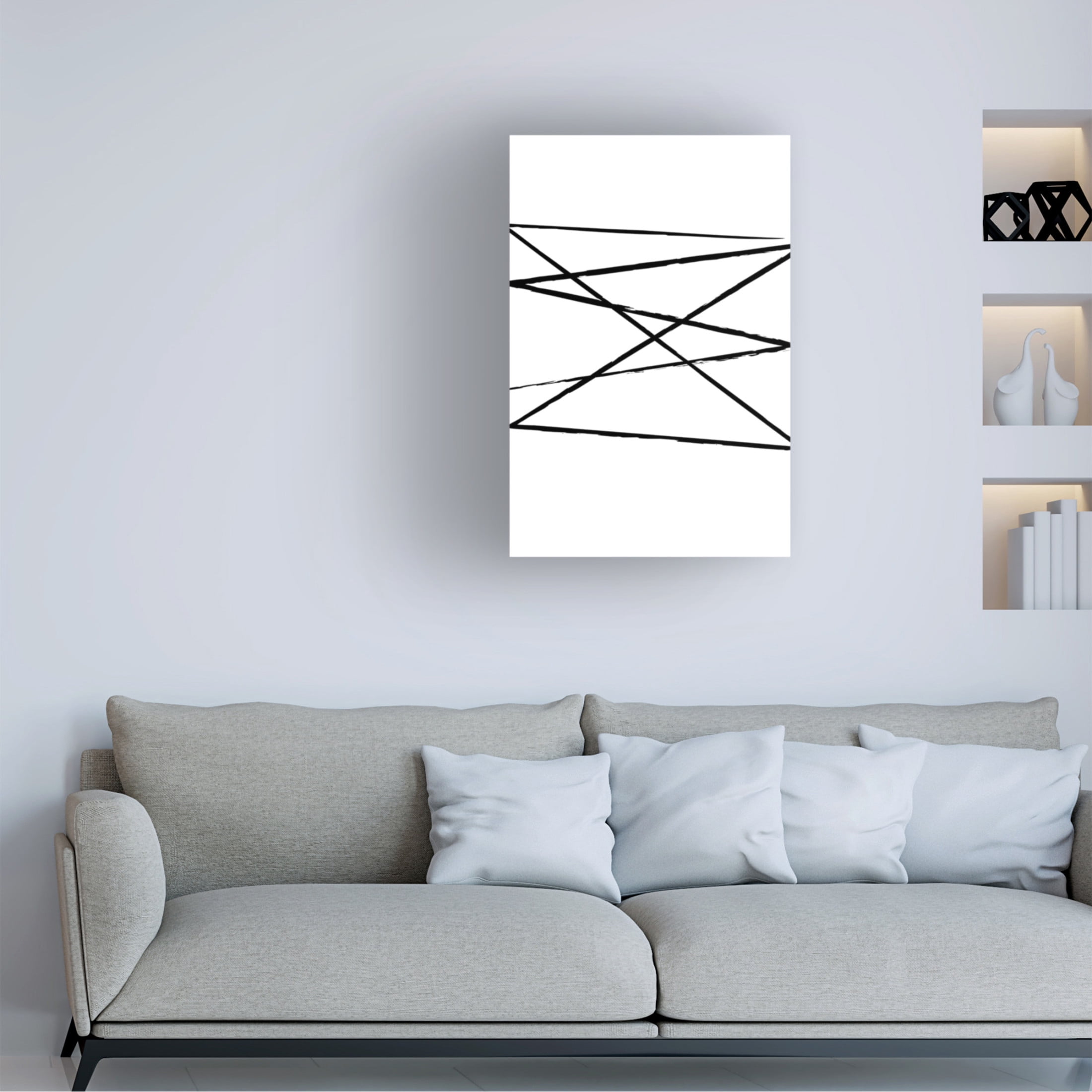 Trademark Fine Art Oju Design  Geometric 2 Canvas Wall Art