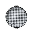 thumbnail image 2 of Home Textile Storage,Storage Casechristmas Wreath Storage Bags 2 Pack With View Window 24"X24"X8" & 30"X30"X8" Pe+Pvc Plaid Design For Holiday Decor & Organization, 2 of 9