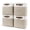 Beige / Off-White-Cube - 11"x11"x11", variant on Fabric Storage Cubes 4 Pack Beige / Off-White Cube - 11"x11"x11" Home Organization