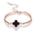 thumbnail image 1 of Pulsera de trébol de cuatro hojas con sonido de agitación, pulsera de cristal coreana, joyería para damas, reloj de regalo, 1 of 6