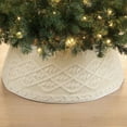 thumbnail image 4 of Holiday time cable knit tree stand band,11 inch height,cream colour, 4 of 4