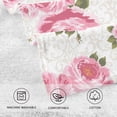 thumbnail image 4 of Dreamtimes Rose Flowers Cotton Towels Set 2 Pcs Absorbent Hand Towel Face Towels Kitchen Towels Bath Towels for Bathroom Laundry Room Kitchen 16 x 28 Inches, 4 of 7