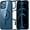 Clear Navy Blue, variant on Magnetic for iPhone 12 Case,iPhone 12 Pro case, [Compatible with MagSafe][Clear Hard Back with Soft TPU Bumper][12FT Military Grade Drop Protection] Shockproof Phone Case,Clear Sapphire Blue