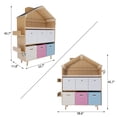 thumbnail image 2 of Innovaze Kids Storage Organizer with 6 Removable Bins, House-Shaped Bookshelf, Vertical Toy & Book Storage Cabinet, MDF, Space-Saving Design for Playroom & Bedroom, 2 of 6
