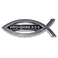 thumbnail image 3 of Christian Fish Proverbs 3:5-6 Chrome Emblem, 3 of 4